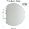 6PCS Acrylic Round Mirrors 6 Inch Round Adhesive Mirrors Non Glass Rounds Mirror Acrylic Mirror Wall Stickers Self Adhesive for Classroom Preschool
