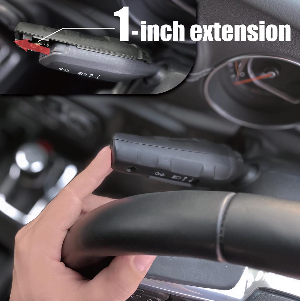 AZUTO Turn Signal Lever Extension Jeep Wrangler (JL) / Gladiator (JT) 2018-2024 Wrangler Accessories Black
