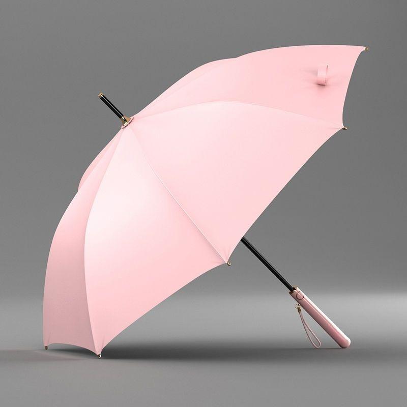 Umbrelă de Lux Goddess Automată cu Mâner Lung, Dublu Scop pentru Soare și Ploaie, Plastic Negru, Cadou de Afaceri, Umbrelă de Soare