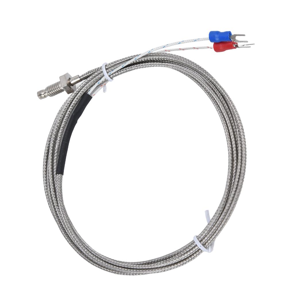 K Type Thermocouple Ground Shielded Wire Temperature Sensor Screw Probe 0‑450℃ WRNT‑01