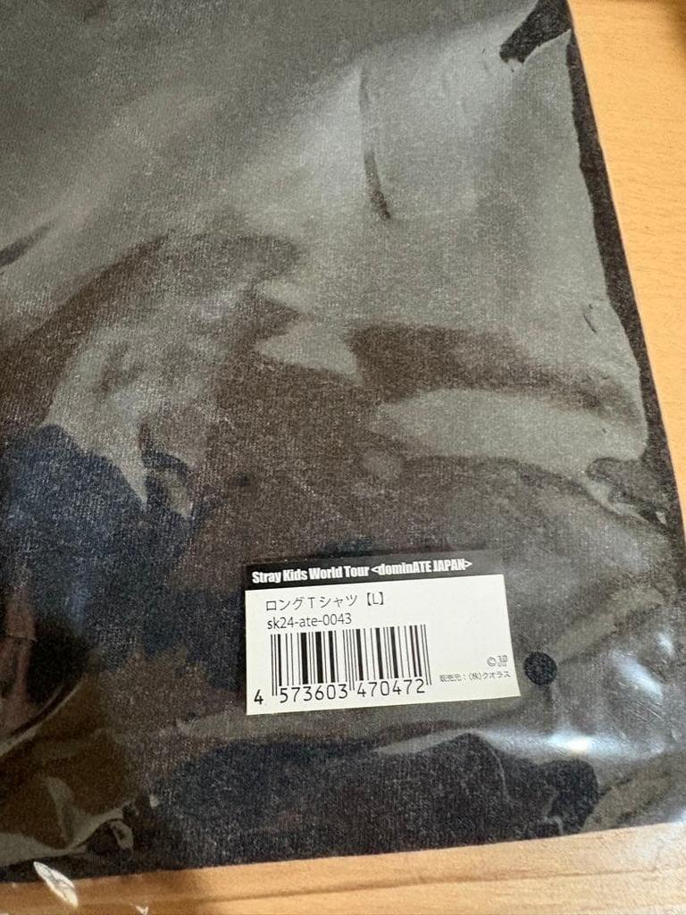 [USED] Stray Kids dominATE JAPAN Long T-shirt, Size L