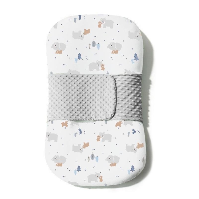 Șezlong pentru bebeluși Cuib pentru nou-născuți pentru somn ușor Copii mici Coșuleț Moale și respirabil Saltea de călătorie Esențial pentru somn