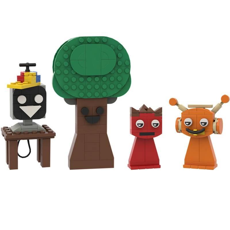 Sprunki Building Blocks Action Figure Model Toys Decoration Game Peripheral