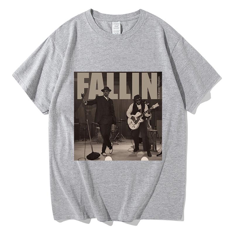 Chris Brown Fallin TShirt Graphic T Shirts Unisex Unisex Fashion Vintage Street Short Sleeve T Shirts Casual Pure Cotton Streetwear