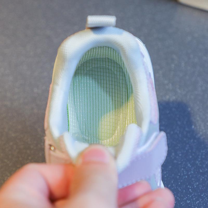 New Autumn Korean-style Children's Mesh Running Shoes, Fashionable Dad Shoes for Girls, Trendy Sports Shoes for Boys