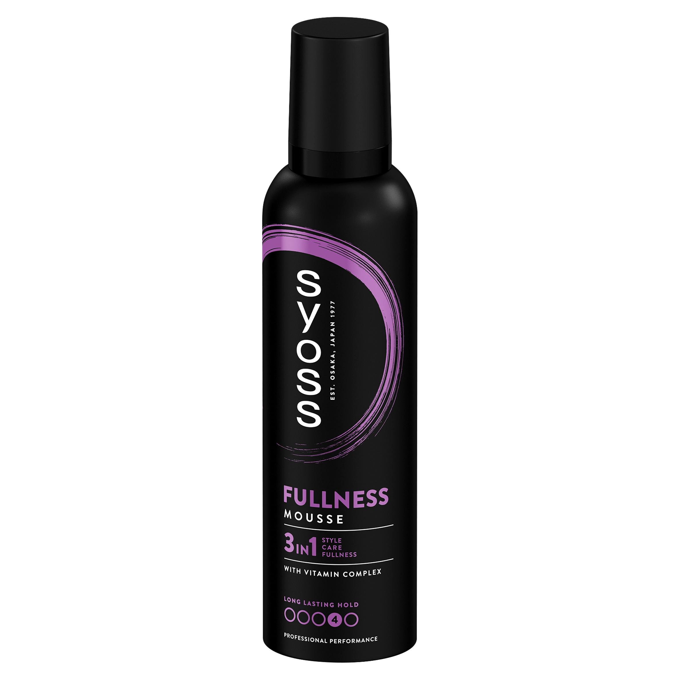 Syoss Fullness Haarschaum, Erhöht Dichte Und Volumen, 3 In 1