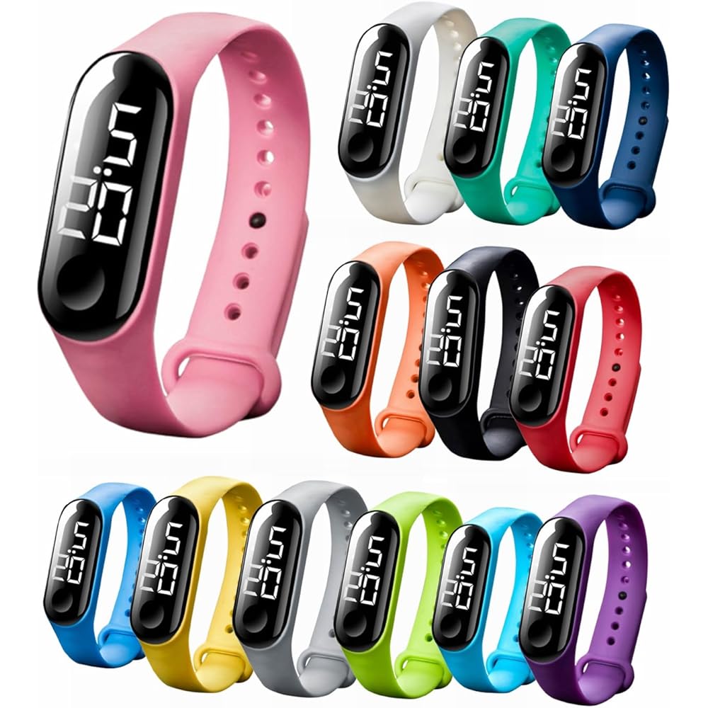 Men s Digital Analog Watch Leather Waterproof Simple Stylish Date Business Slim Design