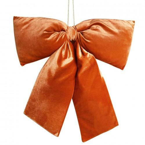 Velvet Bow Hanger 50 X 40cm Burnt Orange