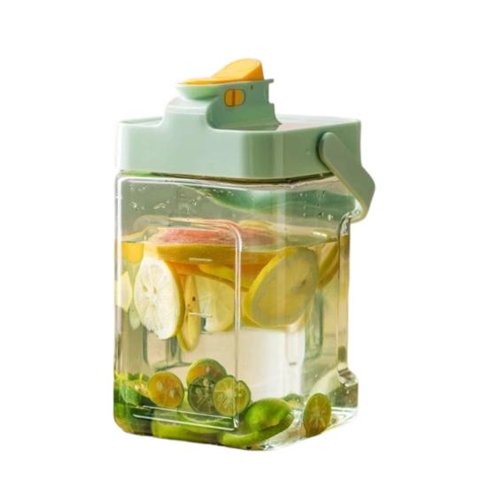 

Cold Brew Pitcher with Spigot 2.5/3.5L Large Capacity Plastic Water Dispenser for Juice & Iced Tea Leak-Proof Beverage Jug for Home Party Outdoor 2.5L светло-зеленый