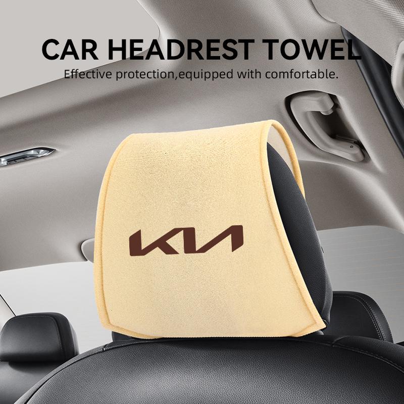 Funda para reposacabezas de coche Ajuste automático Para Kia Rio Ceed Sportage Cerato Soul Sorento K2 K5 Flip Picanto Optima Funda para asiento de coche