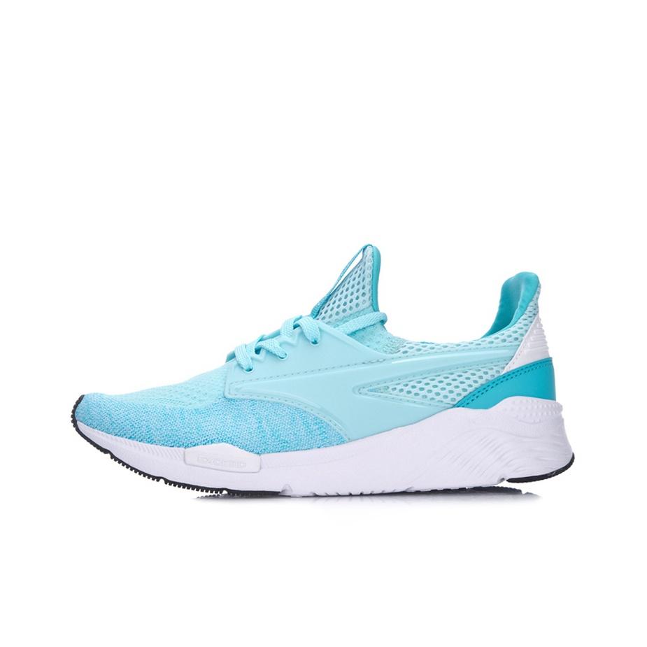 Li-Ning Fabric One-Piece Weaving Shock Absorption Non-Slip Wear-Resistant Breathable Lightweight Low-Top Running Shoes Women sneaker AGCM052-4