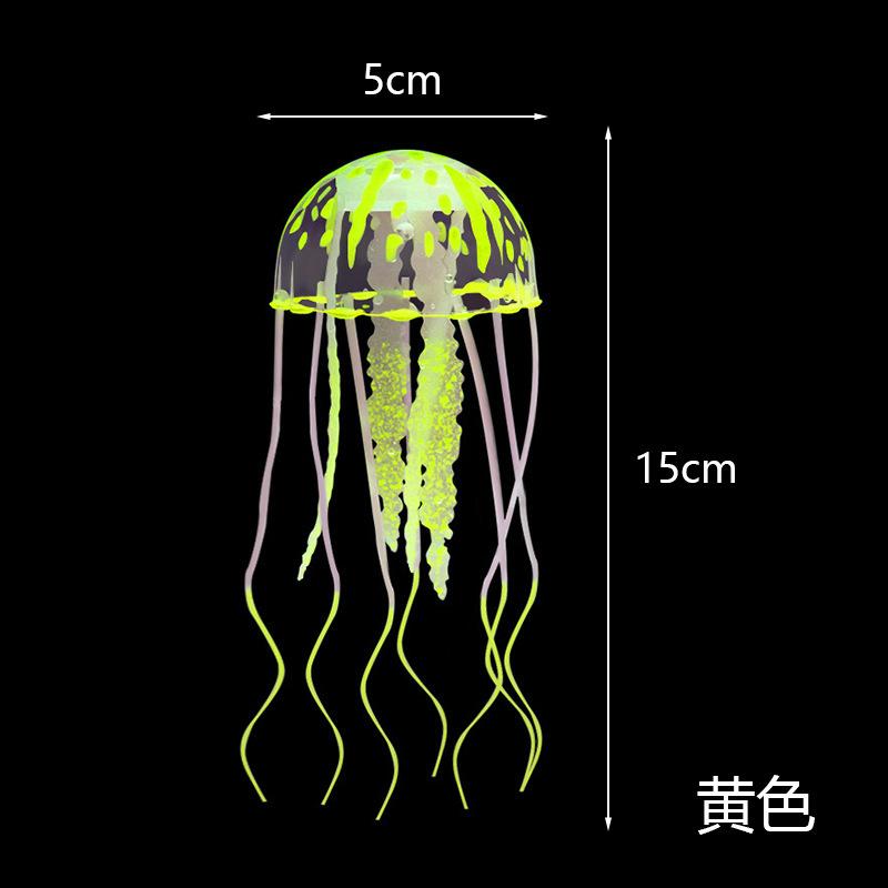 3 Stück Leuchtende Quallen Aquarium Dekoration Artikel Sicheres Silikon Aquarium Dekoration Geeignet für Verschiedene Aquarien
