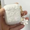 Glitter Powder Flower White Flower Suitable for AirPods Pro Protective Cover 1 Soft New Apple Standing Earphone Case