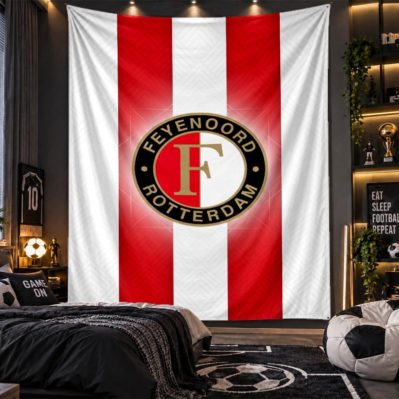 Arazzo da Appendere a Parete Stampa Feyenoord Tessuto per Soggiorno Camera da Letto Decorazione per la Casa