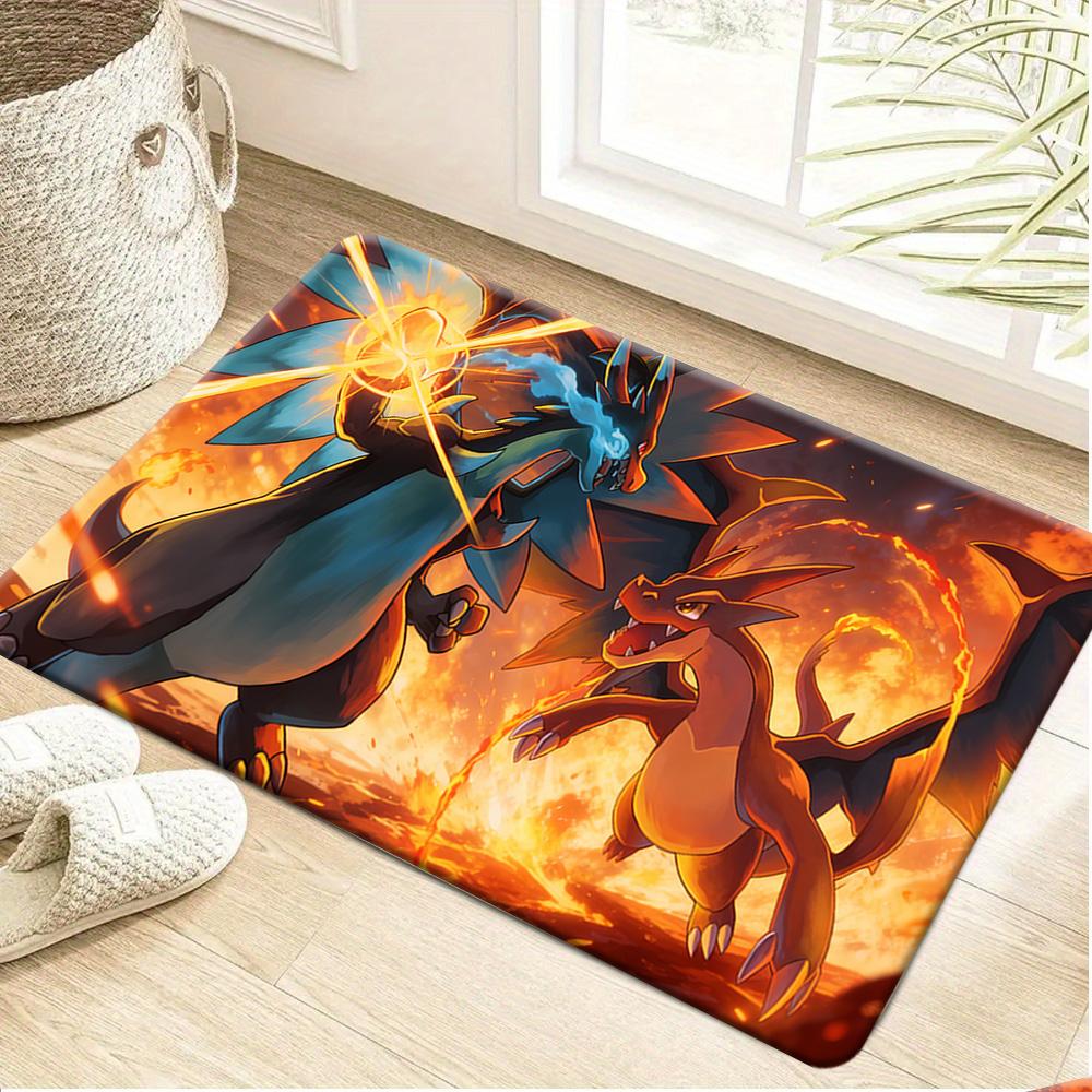 Pokémon Gengar Graveyard Pocket Watch Print Non-Slip Soft Doormat for Home Decor 40x60cm