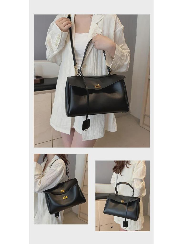 Women's French Soft Tote Bag - Elegant, Large-Capacity Shoulder/Underarm Messenger Bag