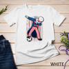 Dabbing US Football 4th of July Funny Dance Flag Pride USA Unisex T-Shirt Mens Womens Tees Top