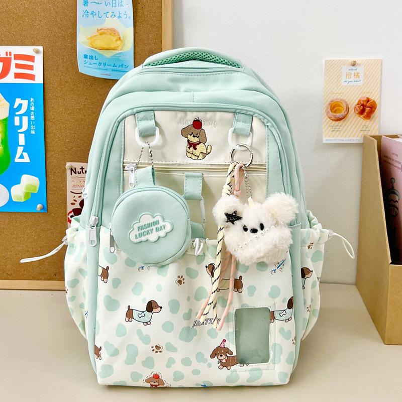 Schoolbag cartoon cute primary school students new 1011 schoolbag female ins niche cute fresh high value simple backpack