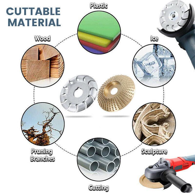 2 buc Rasp Disc pentru sculptură în lemn Disc polizor unghiular Disc de șlefuit Prelucrarea lemnului