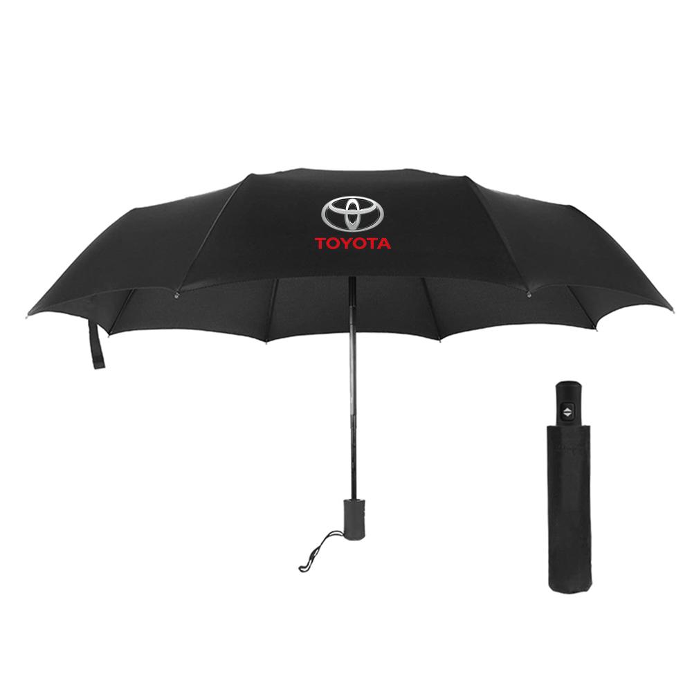AAAS1 12 Bone Fully Automatic Umbrella UV Resistant Folding Umbrella For Toyota Rav4 Corolla Camry Mirai Aqua Cross Auris TRD GR Sport