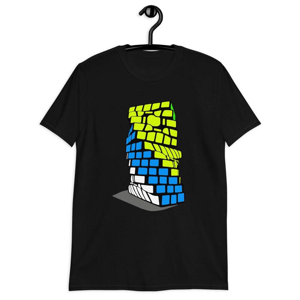 RUBIK RUBIC CUBE GREAT 3 COLOR FUN GRAPHIC Short-Sleeve Unisex T-Shirt 4XL