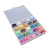 25Pcs Prewound Bobbin Thread Assorted Colors with Storage Case Sewing Machine Accessories