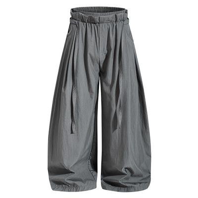 Mens Womens Cargo Pants 2026 Drawstring Wide Leg Loose Fit Streetwear Trousers