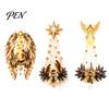 Christmas Wall Decor for Home Lighted Nativity Decor, 3D Gold Bethlehem Scene LED Hanging Light with Decorative Pine Branch Art Warm Glow, Religious
