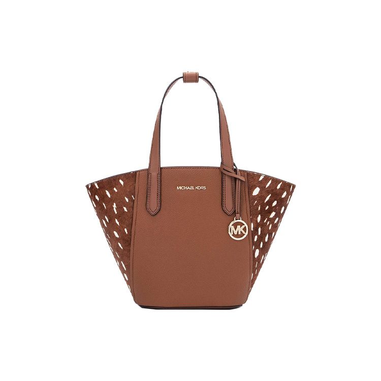 

Michael Kors Portia Letter Logo Tote Bag Women Tote Bags Brown 35F1GPAT1H-BROWN-MULTI Basic Set (Bag+Dust Bag)