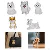 Dog Keychain Pet Hair Container Accessories Charm Memorial Storage Box