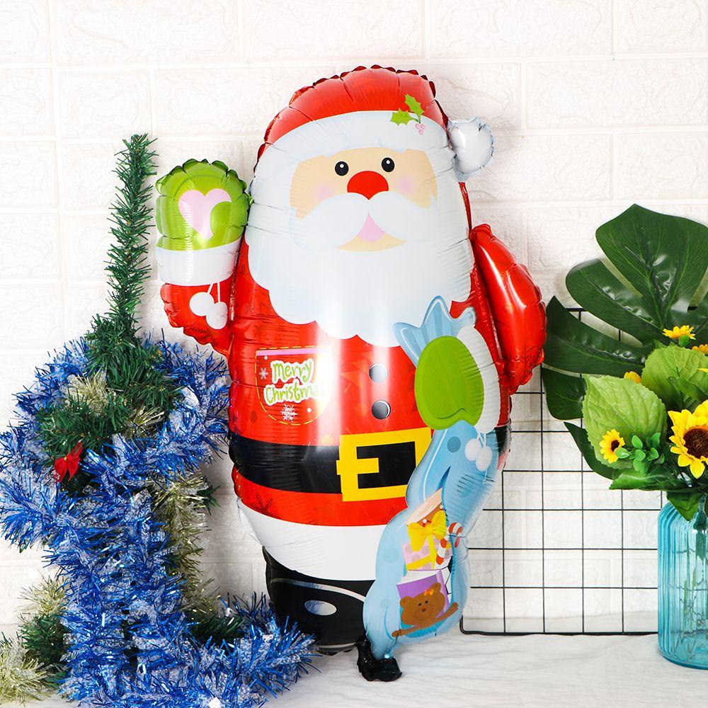 Party Supplies Santa Claus Cartoon Balloons Christmas Decorations Air Balloons Aluminum Foil