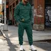 Men's Casual Multi-Pocket Set, Hoodie and Jogger Pants Two-Piece Outfit
