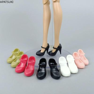 Office Work Footwear Elegant Heeled Shoes for Barbie Doll High Heels Boat Shoes for Blythe Doll Plastic Accessories Kids DIY Toy