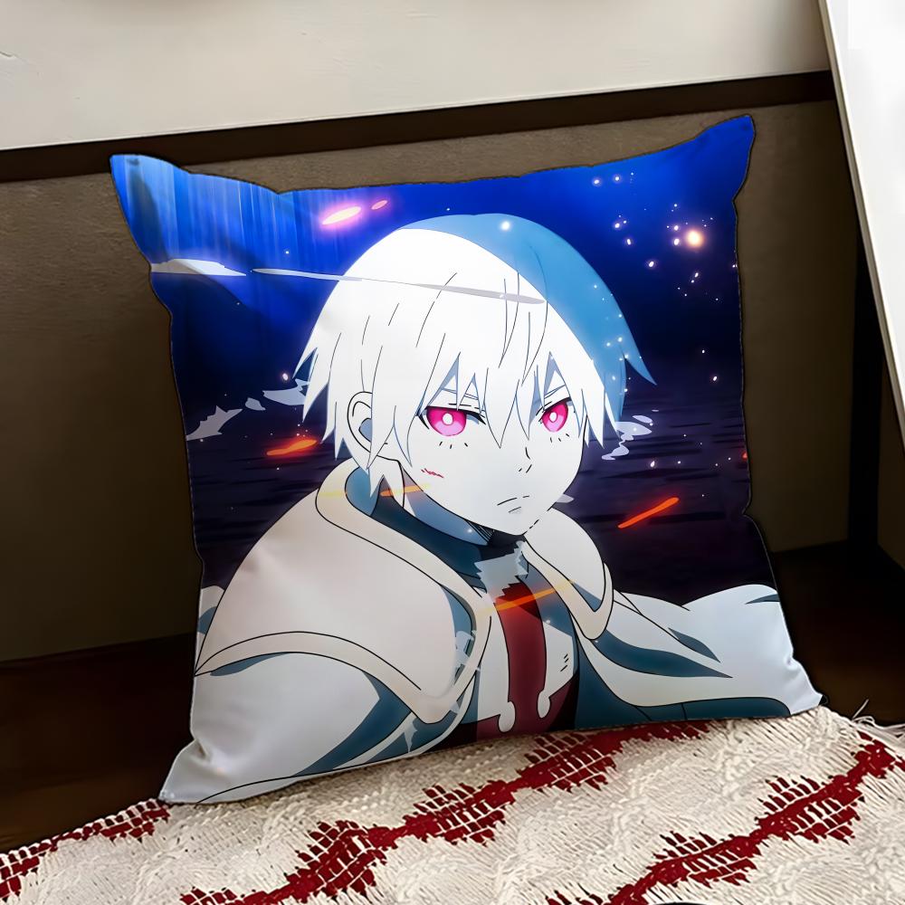 FFire Force anime Cushion Cover Reversible Soft Durable Pillow Cover Home  Car MultiScene Use for Daily Comfort