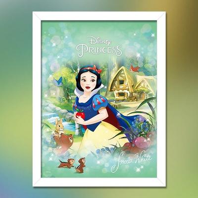 (PS) Disney Snow White Forest Garden Jigsaw Puzzle Character Frame Set, Korean Popular Puzzles