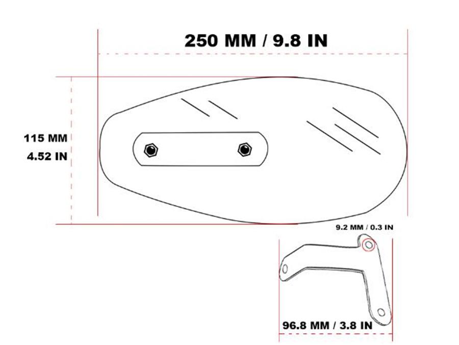 FOR Qianjiang Huanglong Refit Handlebar Shield Windshield Hand Guard Motorcycle