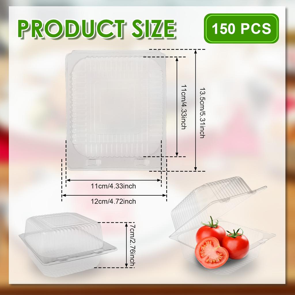 150/100Pcs Square Cake Boxes Slice Dessert Box Cheesecake Boxes Takeout Packaging Box Container For Bakery Party Wedding Supplie