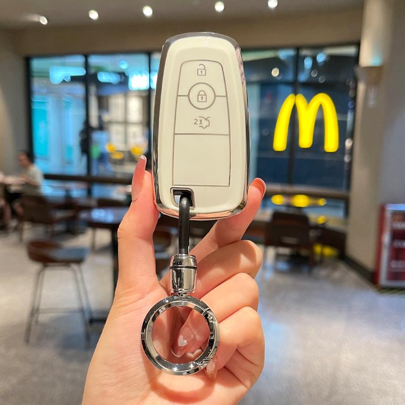 TPU Car Remote Key Case Keyless Shell Ford Fusion Mustang Explorer F150 F250 F350 EcoSport Edge S-MAX Ranger Lincoln Mondeo