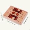Wooden Building Blocks Construction Toy Prechool Learning Educational Geometric Shapes