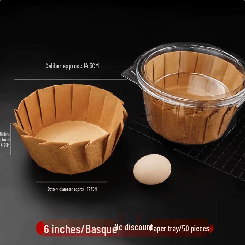 Basque Cheesecake Souffle Paper Trays