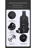 Men's Waterproof Anti-Theft Crossbody Bag with Combination Lock - Nylon Chest Pack for Motorcycle