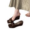 High-heeled Platform Flip-flops, New Style Women's Shoes, High Heels