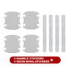 8x Car Accessories Door Handle Protector Films Bling Anti-Scratch Sticker Decal