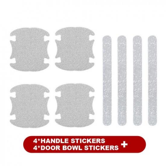 8x Car Accessories Door Handle Protector Films Bling Anti-Scratch Sticker Decal