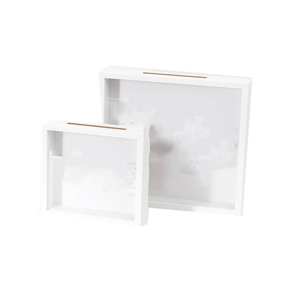 Square Adventure Archive Box Wooden Piggy Banks Multifunctional Travel Shadow Box  Friends