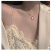 C200 Heart Necklace for Women 2022 New Clavicle Chain Light Luxury Niche Design Neck Chain Ins Simple Chain Necklace