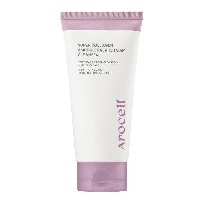 [Arocell] Super Collagen Ampoule Pack To Foam Cleanser 120g