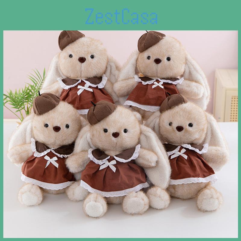 Rabbit Childrens Soft Plush Toy With Dress And Hat Decoration For Gift Birthday