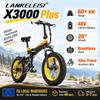 LANKELEISI X3000 Plus Elektrické kolo, 1000W Motor, 48V 17,5Ah Lithiová Baterie, 20"x4.0" Tlusté Pneumatiky E-Bike pro Dospělé pro Městské dojíždění