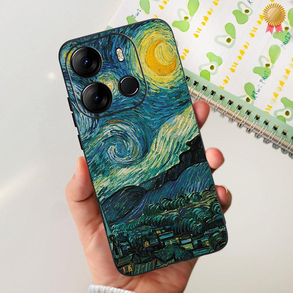

For Tecno Pop 7 Pro Painted Bumper Camera Protection Soft TPU Phone Case on Tecno Pop 7Pro POP7PRO Silicon Cover Fundas Shells Tecno Pop 7 Pro